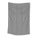 Vertical Lines Waves Wave Chevron Small Black Small Tapestry View1