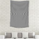 Vertical Lines Waves Wave Chevron Small Black Small Tapestry View2