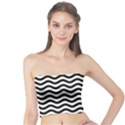 Waves Stripes Triangles Wave Chevron Black Tube Top View1