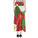 Strawberry Red Seed Leaf Green Maxi Skirts View2