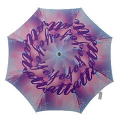 You Matter Purple Blue Triangle Vintage Waves Behance Feelings Beauty Hook Handle Umbrellas (medium) by Mariart