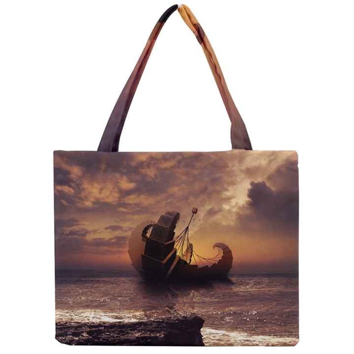 Steampunk Fractalscape, A Ship For All Destinations Mini Tote Bag