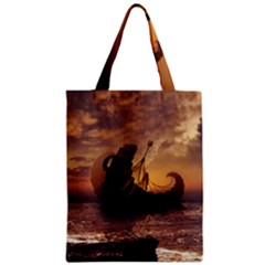 Steampunk Fractalscape, A Ship For All Destinations Zipper Classic Tote Bag