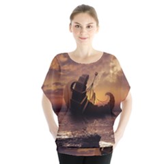 Steampunk Fractalscape, A Ship For All Destinations Blouse