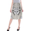 Wonderful Sugar Cat Skull Midi Beach Skirt View1