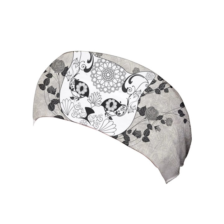 Wonderful Sugar Cat Skull Yoga Headband