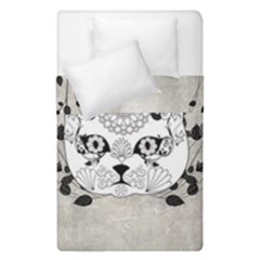 Wonderful Sugar Cat Skull Duvet Cover Double Side (single Size) by FantasyWorld7