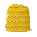 zigzag (Orange and yellow) Drawstring Pouches (XXL) View2