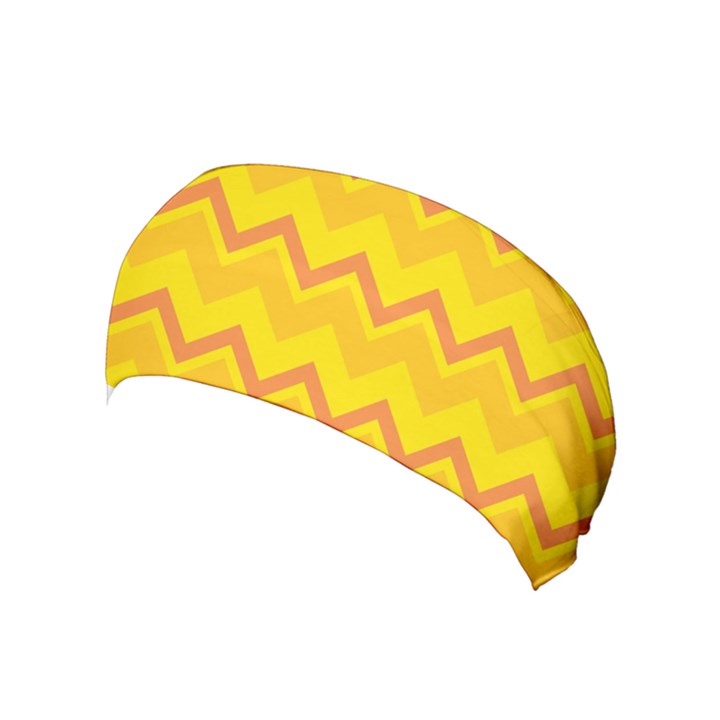 zigzag (Orange and yellow) Yoga Headband