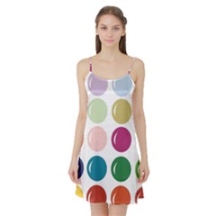 Brights Pastels Bubble Balloon Color Rainbow Satin Night Slip by Mariart