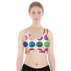 Brights Pastels Bubble Balloon Color Rainbow Sports Bra With Pocket by Mariart