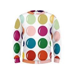 Brights Pastels Bubble Balloon Color Rainbow Kids  Sweatshirt