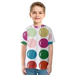 Brights Pastels Bubble Balloon Color Rainbow Kids  Sport Mesh Tee