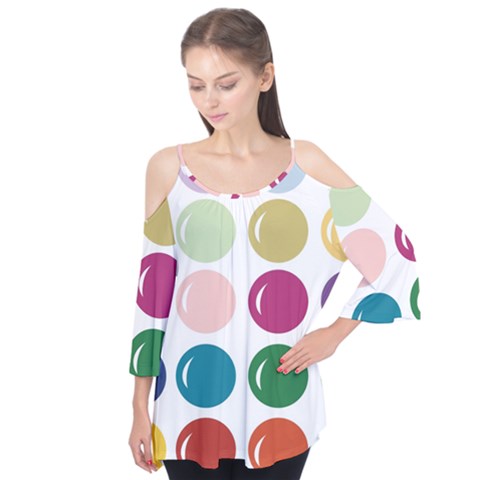 Brights Pastels Bubble Balloon Color Rainbow Flutter Tees by Mariart