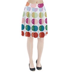 Brights Pastels Bubble Balloon Color Rainbow Pleated Skirt by Mariart