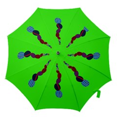 Egg Line Rainbow Green Hook Handle Umbrellas (small) by Mariart