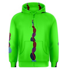 Egg Line Rainbow Green Men s Zipper Hoodie by Mariart