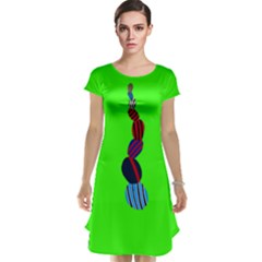 Egg Line Rainbow Green Cap Sleeve Nightdress by Mariart