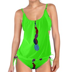 Egg Line Rainbow Green Tankini by Mariart