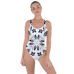 Floral Element Black White Bring Sexy Back Swimsuit by Mariart