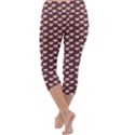 Chocolate Pink Hearts Gift Wrap Capri Yoga Leggings View4