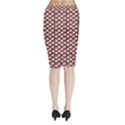 Chocolate Pink Hearts Gift Wrap Midi Wrap Pencil Skirt View2