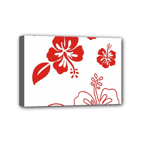 Hawaiian Flower Red Sunflower Mini Canvas 6  X 4  by Mariart