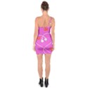 Heart Love Pink Red One Soulder Bodycon Dress View2