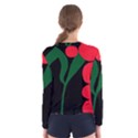 Illustrators Portraits Plants Green Red Polka Dots Women s Long Sleeve Tee View2