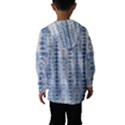 Indigo Grey Tie Dye Kaleidoscope Opaque Color Hooded Wind Breaker (Kids) View2