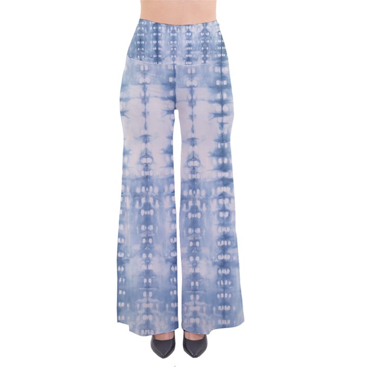 Indigo Grey Tie Dye Kaleidoscope Opaque Color Pants