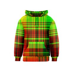 Line Light Neon Red Green Kids  Zipper Hoodie