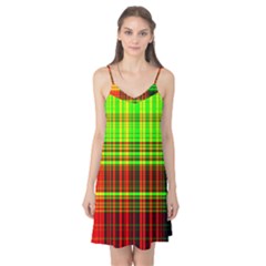 Line Light Neon Red Green Camis Nightgown