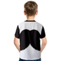 Mustache Owl Hair Black Man Kids  Sport Mesh Tee View2