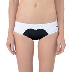 Mustache Owl Hair Black Man Classic Bikini Bottoms by Mariart