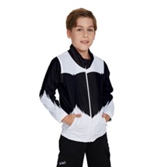 Mustache Owl Hair Black Man Wind Breaker (kids)