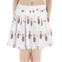 Insulated Owl Tie Bow Scattered Bird Pleated Mini Skirt View1