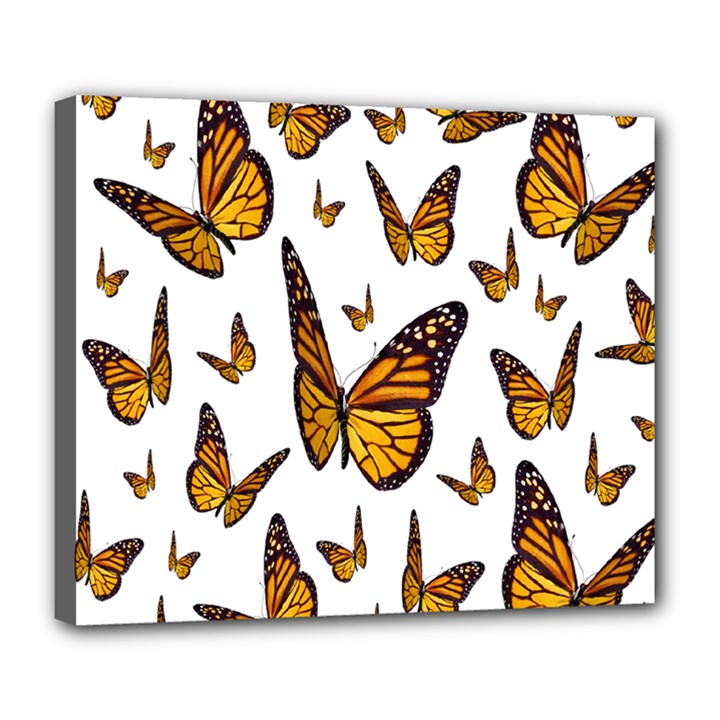 Butterfly Spoonflower Deluxe Canvas 24  x 20  