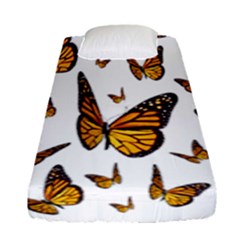 Butterfly Spoonflower Fitted Sheet (single Size) by Mariart