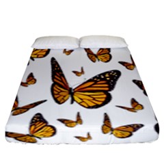 Butterfly Spoonflower Fitted Sheet (king Size) by Mariart