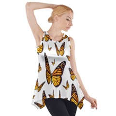 Butterfly Spoonflower Side Drop Tank Tunic