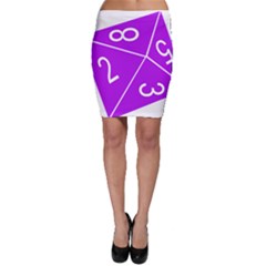 Number Purple Bodycon Skirt by Mariart