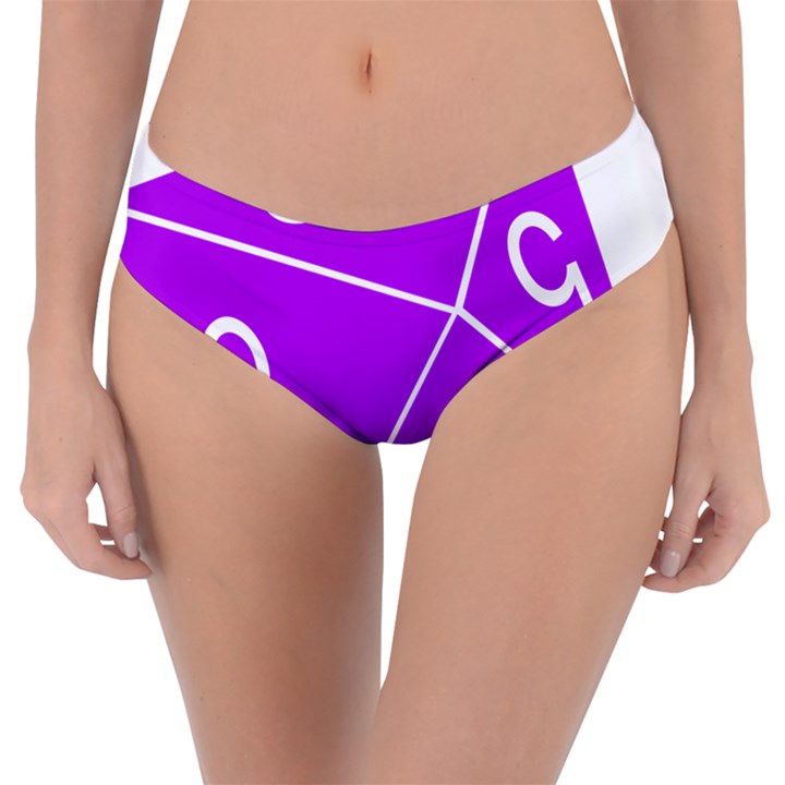 Number Purple Reversible Classic Bikini Bottoms