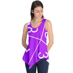 Number Purple Sleeveless Tunic by Mariart