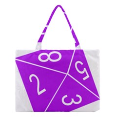 Number Purple Medium Tote Bag