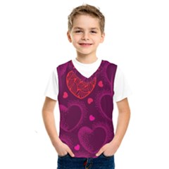 Love Heart Polka Dots Pink Kids  Sportswear