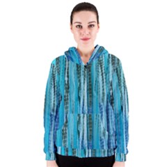 Line Tie Dye Green Kaleidoscope Opaque Color Women s Zipper Hoodie