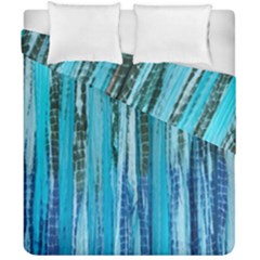 Line Tie Dye Green Kaleidoscope Opaque Color Duvet Cover Double Side (california King Size)