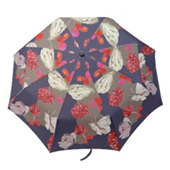 Original Butterfly Carnation Folding Umbrellas by Mariart