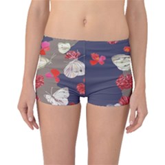 Original Butterfly Carnation Boyleg Bikini Bottoms by Mariart